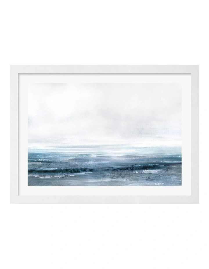 Water Abstract Print Frame in White image 1