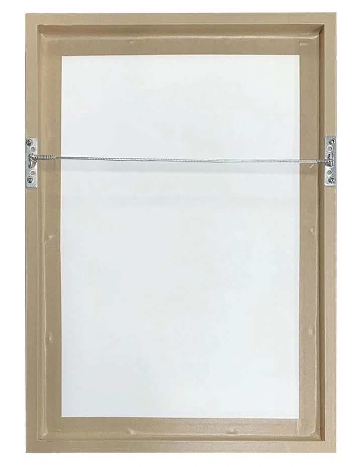 Abstract Print Waterfall Frame in White image 4