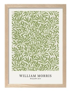 Willow Pattern Print Frame in Natural Oak