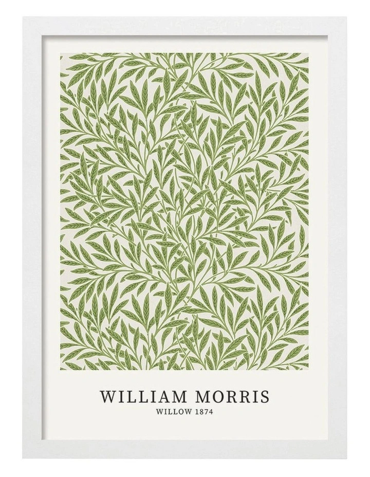 Willow Pattern Print Frame in White image 1