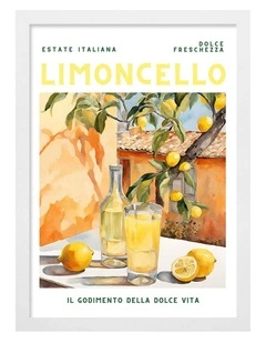 Limoncello Print Frame in White