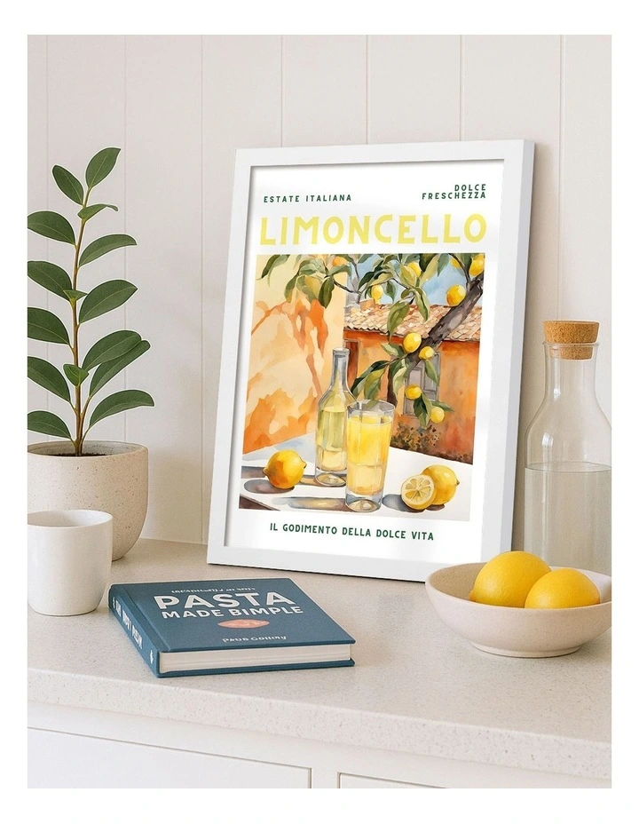Limoncello Print Frame in White image 2
