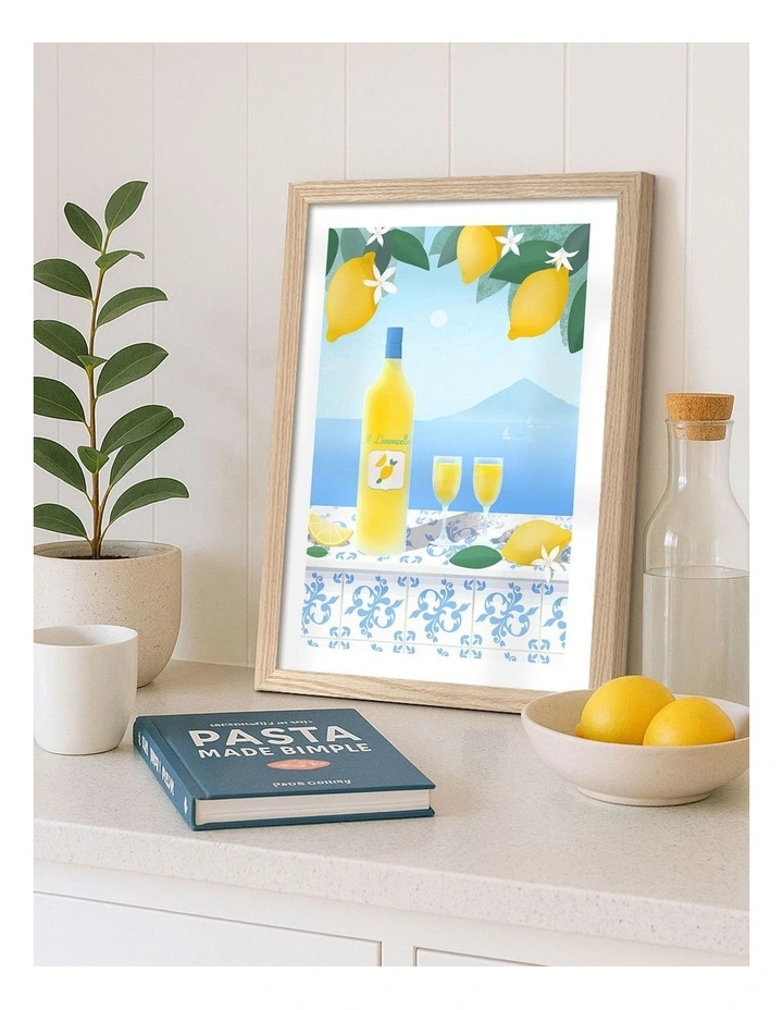 Limoncello View Print Frame in Natural Oak image 2