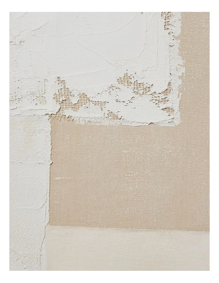 Otis Natural Textured Canvas 80X100X4.5cm in Cream image 4