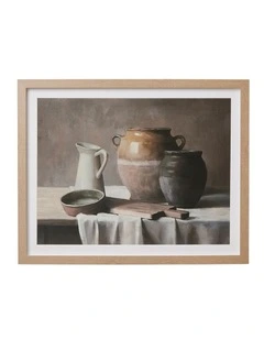 Still Life Framed Artwork 60x45cm in Multi
