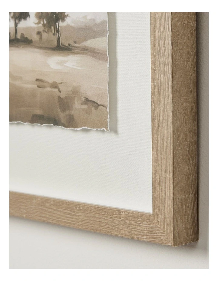Treescape Sepia Framed Artwork 37x42cm in Multi image 3