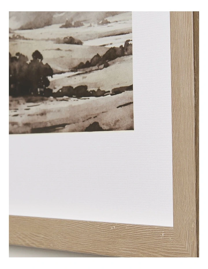 Valley Sepia Framed Artwork 37x28cm in Multi image 3
