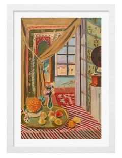 Australian Made Interior Phonograph Art Print in White Frame