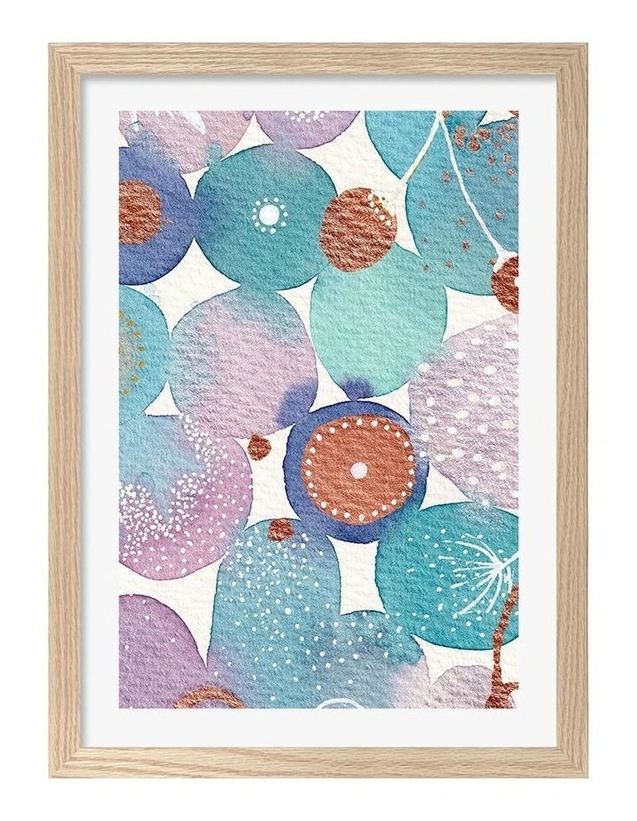 Australian Made Just Because Art Print Frame in Natural image 1