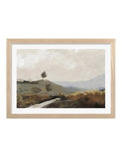 Australian Made La Collina Art Print Frame in Natural
