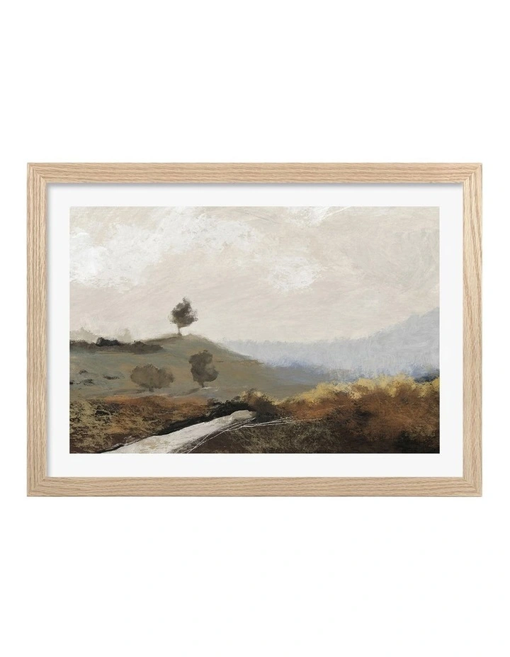 Australian Made La Collina Art Print Frame in Natural image 1