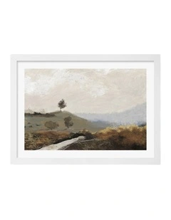Australian Made La Collina Art Print Frame in White