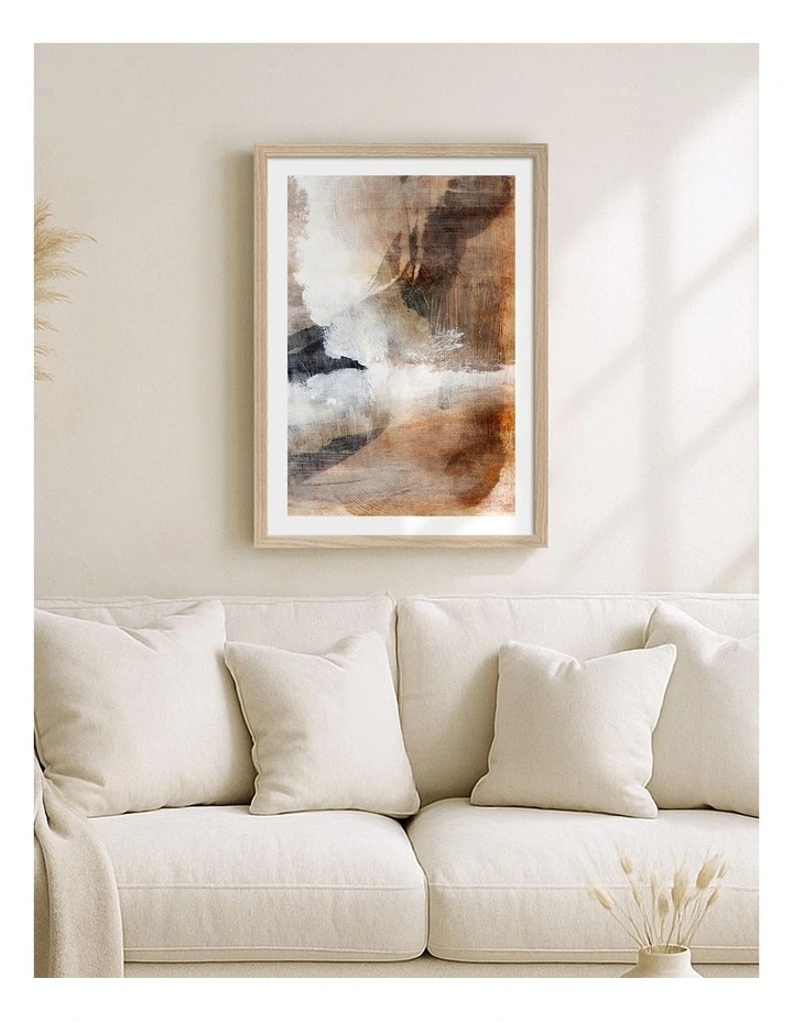Australian Made Layers 2 Art Print Frame in Natural image 2