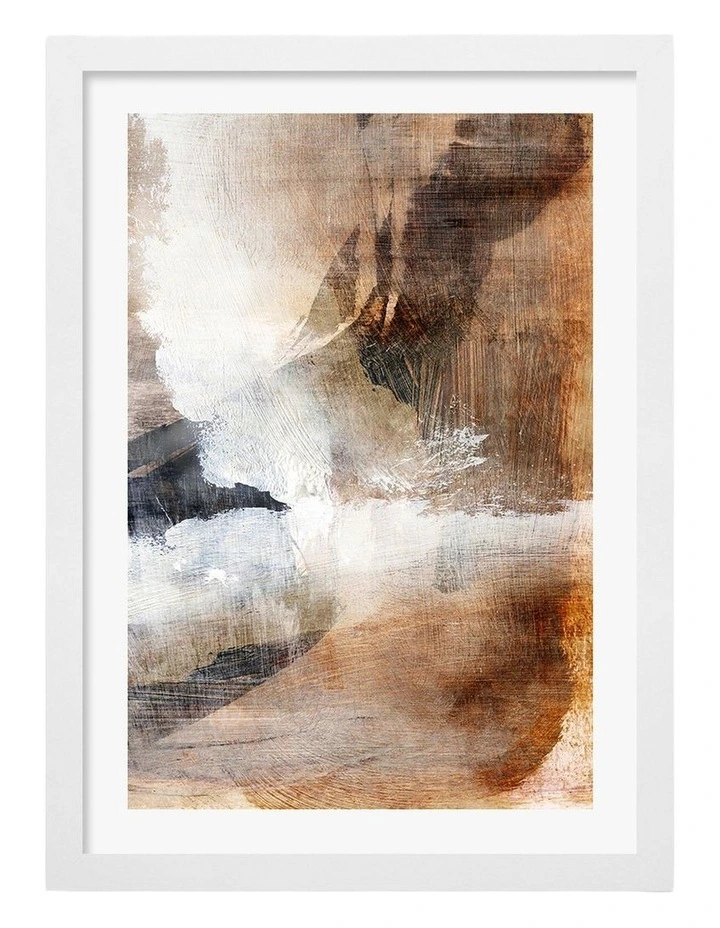 Australian Made Layers 2 Art Print Frame in White image 1