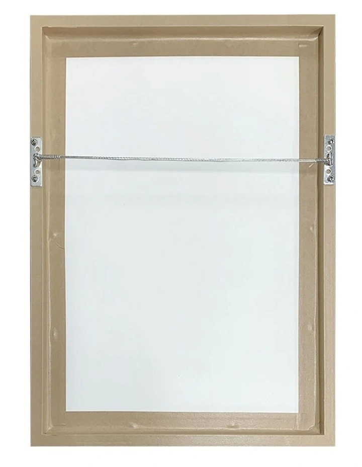 Australian Made Lively Line Leaves Art Print Frame in Natural image 4