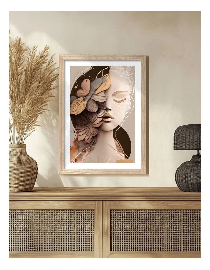 Australian Made Luna Art Print Frame in Natural image 2