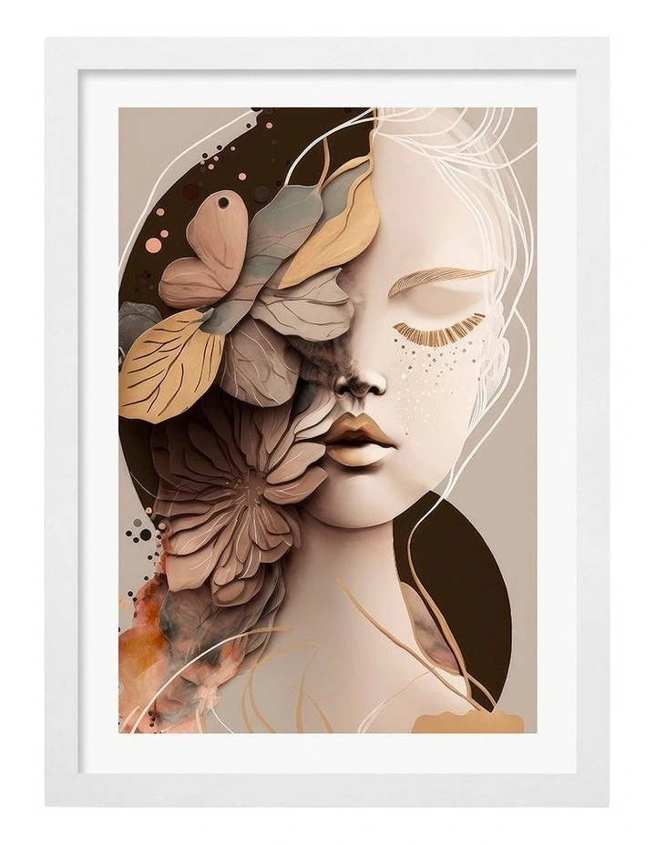 Australian Made Luna Art Print Frame in White image 1