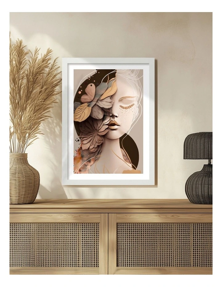 Australian Made Luna Art Print Frame in White image 2