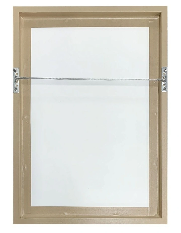 Australian Made Minimal Form Flow Art Print Frame in Natural image 4