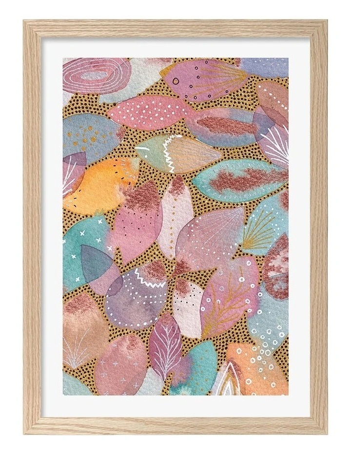 Made Petals Art Print Frame in Natural image 1