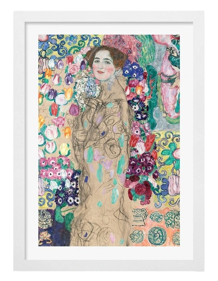 Australian Made Ria Munk Art Print White Frame image 1