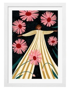 Australian Made Rise Up Art Print in White Frame