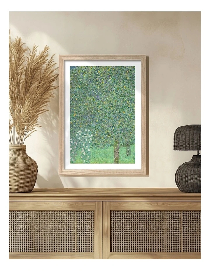 Australian Made Rosebushes Art Print in Natural Frame image 2