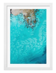 Australian Made Salt Water Passage 1 Art Print White Frame