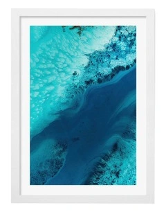 Australian Made Salt Water Passage 2 Art Print White Frame