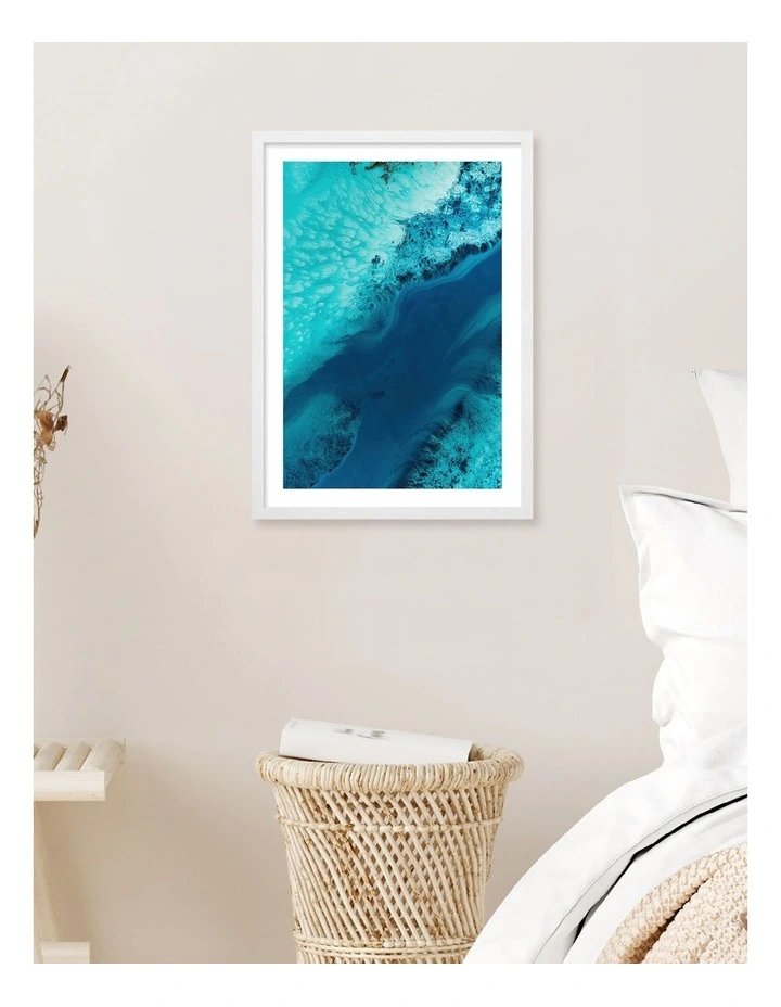 Australian Made Salt Water Passage 2 Art Print White Frame image 2