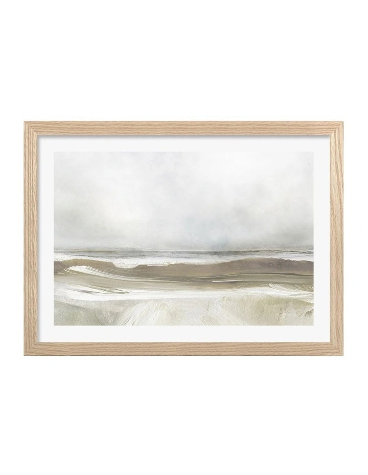 Australian Made Sea Air Art Print Natural Frame image 1
