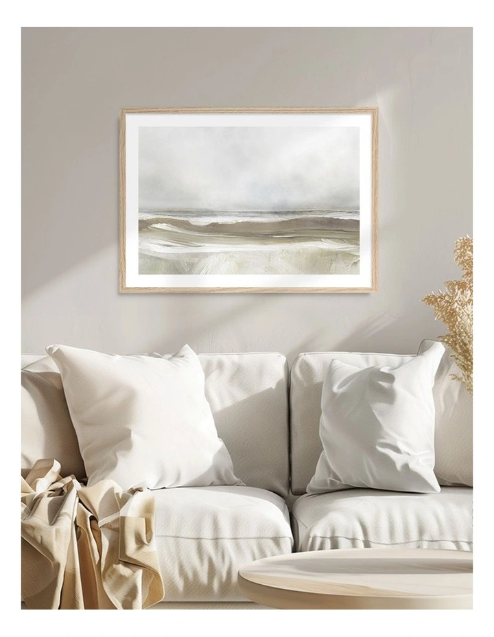 Australian Made Sea Air Art Print Natural Frame image 2