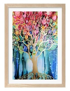 Australian Made Still Standing Art Print Natural Frame