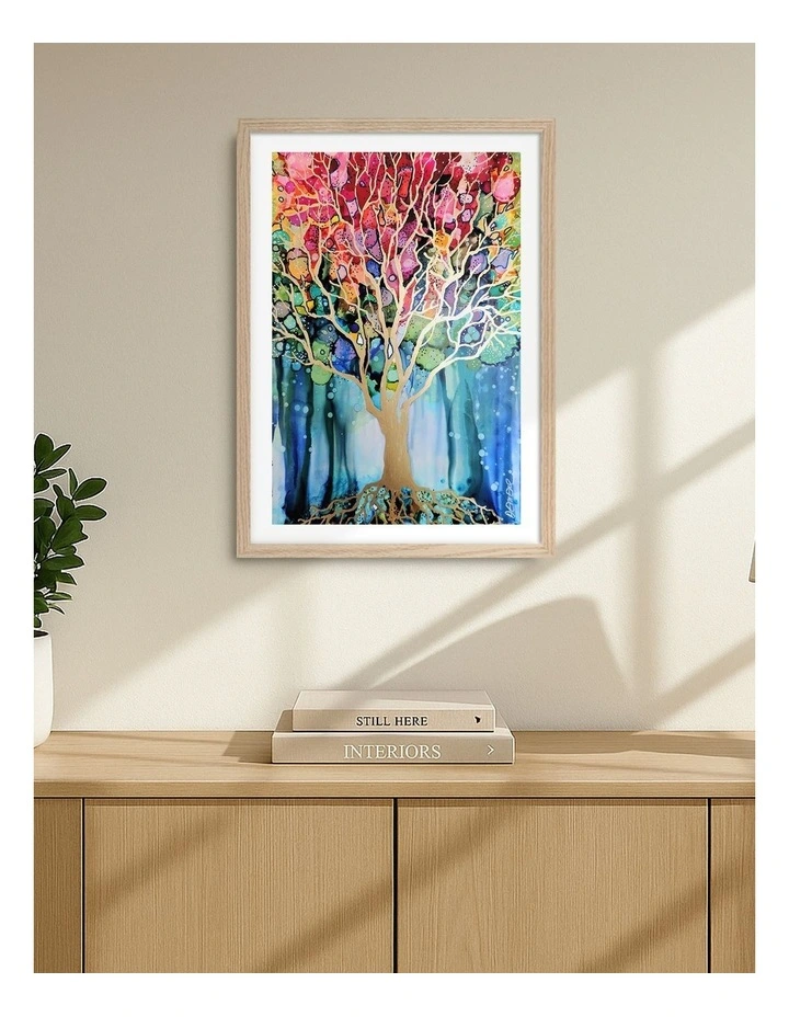 Australian Made Still Standing Art Print Natural Frame image 2