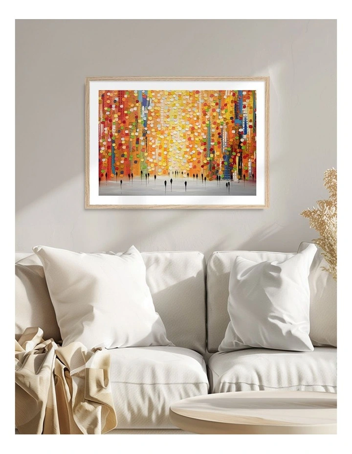 Australian Made Sundown Splendor Art Print Natural Frame image 2