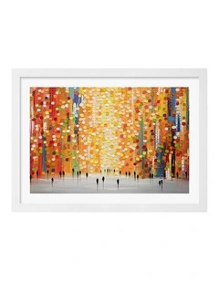 Australian Made Sundown Splendor Art Print White Frame