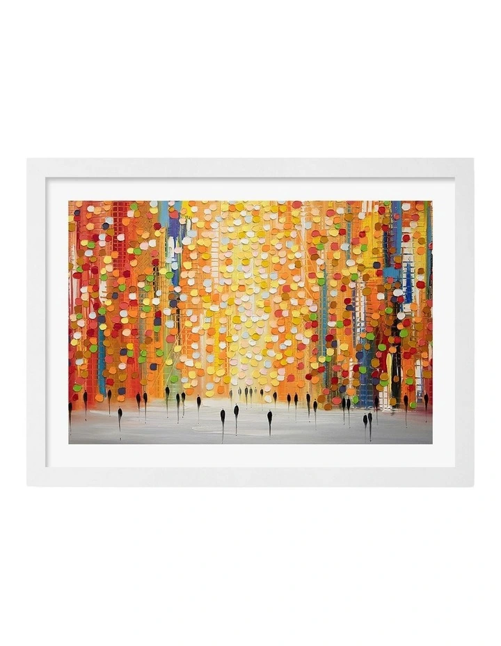 Australian Made Sundown Splendor Art Print White Frame image 1