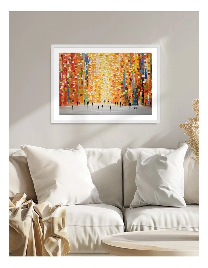 Australian Made Sundown Splendor Art Print White Frame image 2