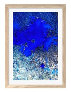 Australian Made Sunlit Reef 1 Art Print Natural Frame