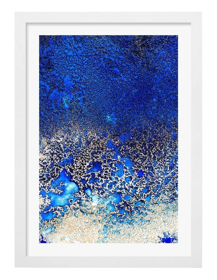 Australian Made Sunlit Reef 2 Art Print Natural Frame image 1