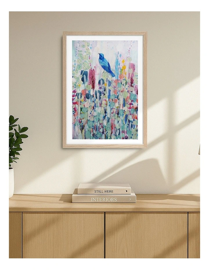 Australian Made Suspended Time Art Print Natural Frame image 2