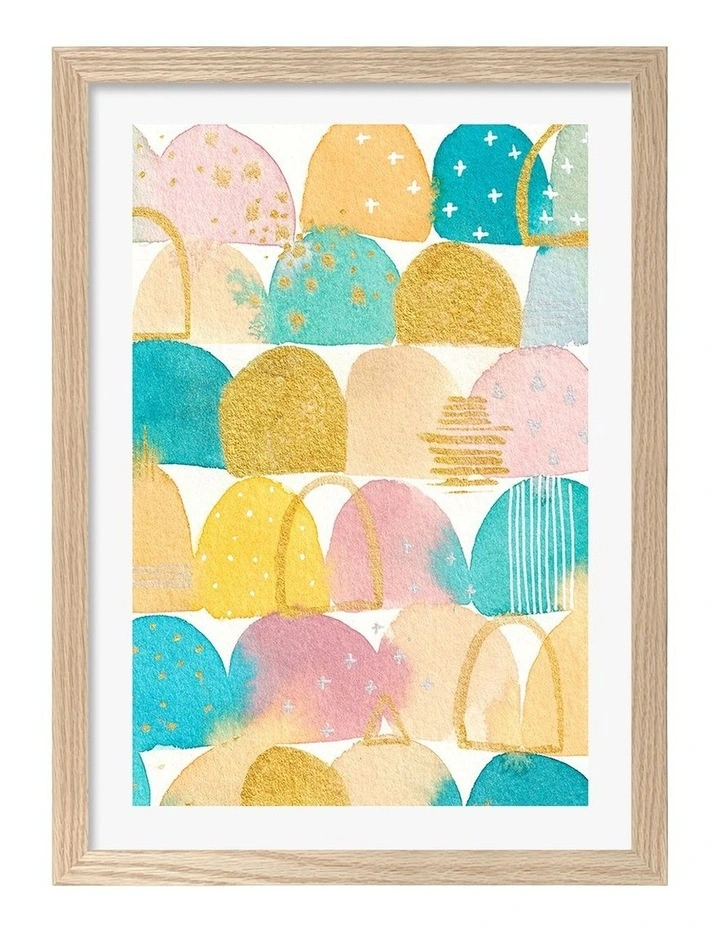 Australian Made The Doors Art Print Natural Frame image 1