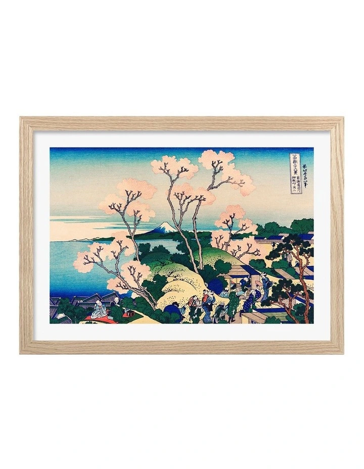 Australian Made The Goten Hill Art Print Natural Frame image 1