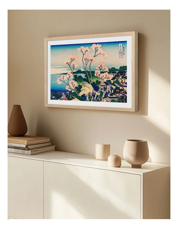 Australian Made The Goten Hill Art Print Natural Frame image 2