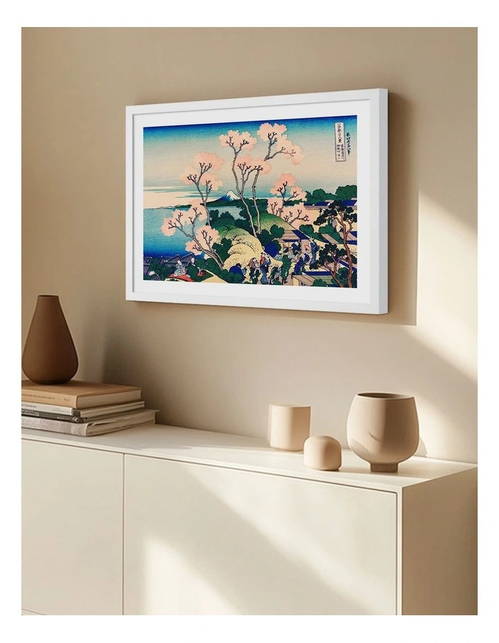 Australian Made The Goten Hill Art Print White Frame image 2