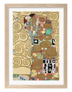 Australian Made The Hug Art Print Natural Frame