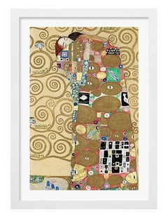 Australian Made The Hug Art Print White Frame