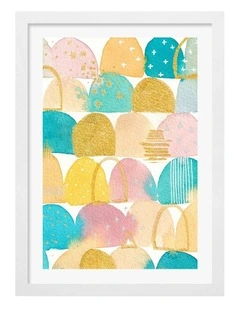 The Doors Art Print Frame in White