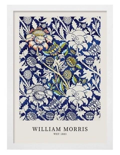 Australian Made Wey Pattern Art Print White Frame