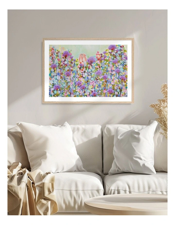 Australian Made Cherish Art Print Natural Frame image 2